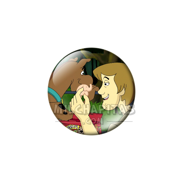 Chapa de Scooby Doo: Scooby-Doo y Shaggy (De Cerca)
