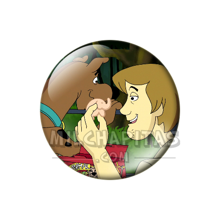 Chapa de Scooby Doo: Scooby-Doo y Shaggy (De Cerca)