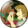 Chapa de Scooby Doo: Scooby-Doo y Shaggy (De Cerca)
