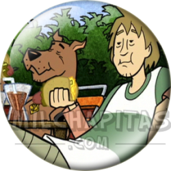 Chapa de Scooby Doo: Scooby-Doo y Shaggy (Descansando)
