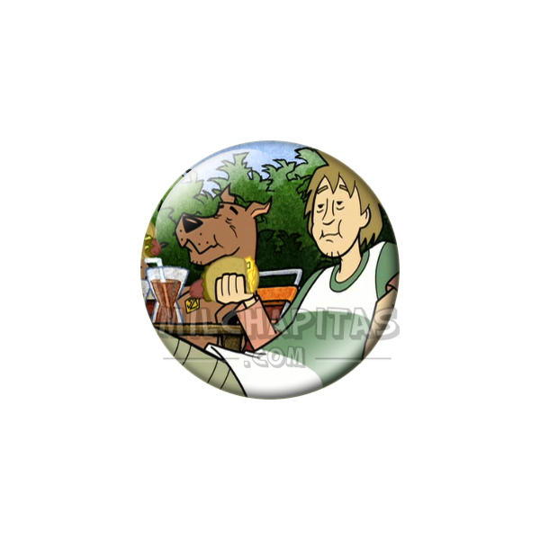 Chapa de Scooby Doo: Scooby-Doo y Shaggy (Descansando)