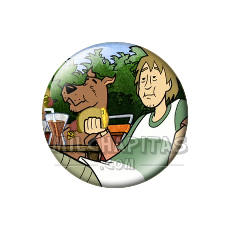 Chapa de Scooby Doo: Scooby-Doo y Shaggy (Descansando)