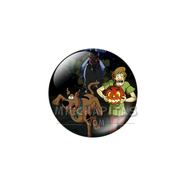 Chapa de Scooby Doo: Scooby-Doo y Shaggy (En Halloween)