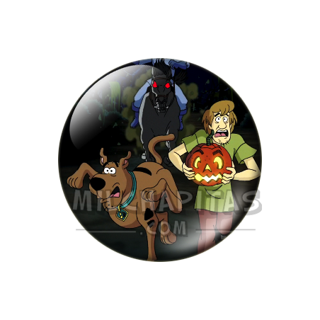 Chapa de Scooby Doo: Scooby-Doo y Shaggy (En Halloween)
