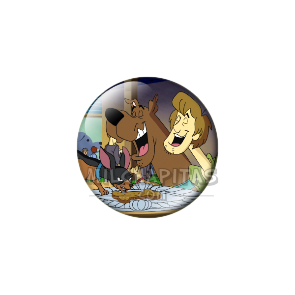 Chapa de Scooby Doo: Scooby-Doo y Shaggy (Riendo)