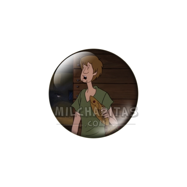 Chapa de Scooby Doo: Shaggy (Con el Pez)