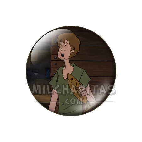 Chapa de Scooby Doo: Shaggy (Con el Pez)