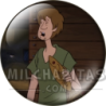Chapa de Scooby Doo: Shaggy (Con el Pez)