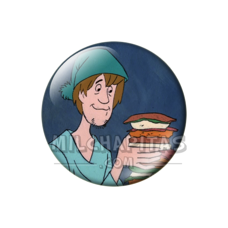 Chapa de Scooby Doo: Shaggy (Con el Bocadillo Gigante)