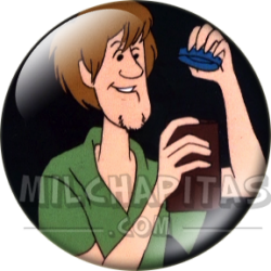 Chapa de Scooby Doo: Shaggy (Con el Tarro)