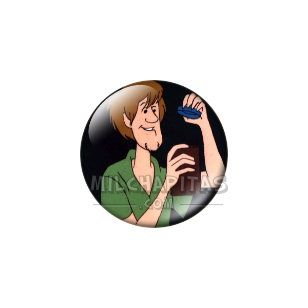 Chapa de Scooby Doo: Shaggy (Con el Tarro)