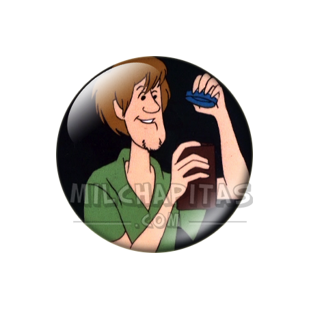 Chapa de Scooby Doo: Shaggy (Con el Tarro)