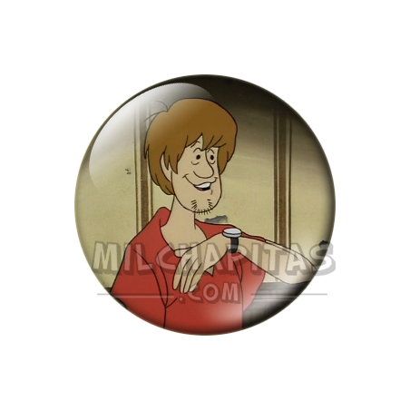 Chapa de Scooby Doo: Shaggy (Con el Reloj)