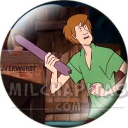 Chapa de Scooby Doo: Shaggy (Con el Salchichón)