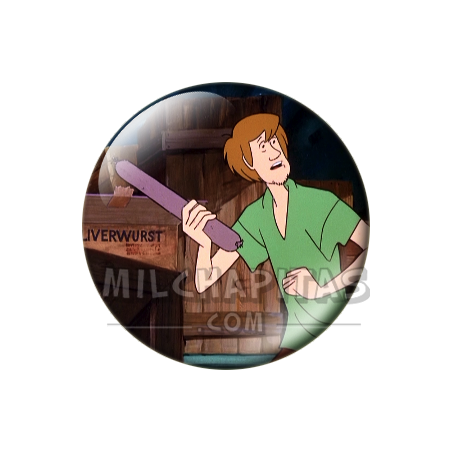 Chapa de Scooby Doo: Shaggy (Con el Salchichón)