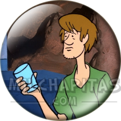 Chapa de Scooby Doo: Shaggy (Con el Vaso)