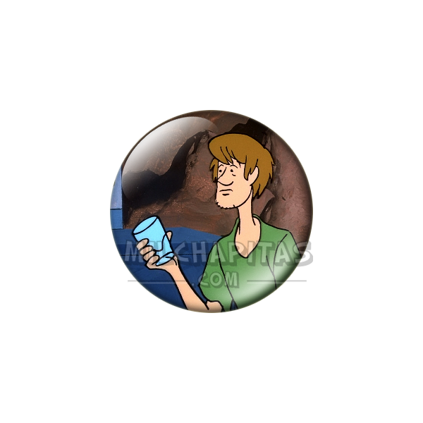 Chapa de Scooby Doo: Shaggy (Con el Vaso)