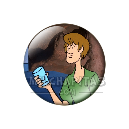 Chapa de Scooby Doo: Shaggy (Con el Vaso)