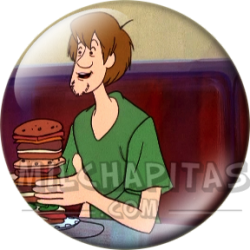 Chapa de Scooby Doo: Shaggy (Con la Hamburguesa)