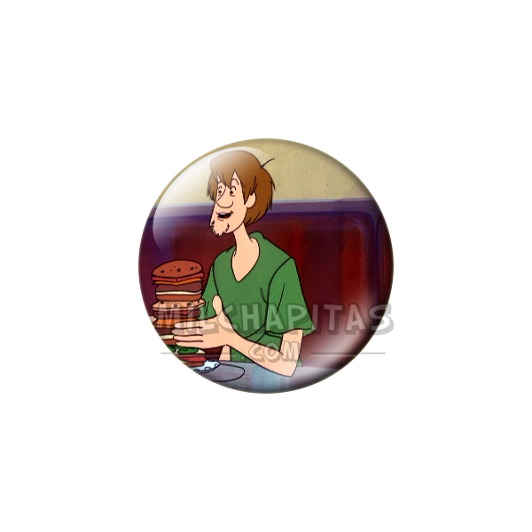 Chapa de Scooby Doo: Shaggy (Con la Hamburguesa)