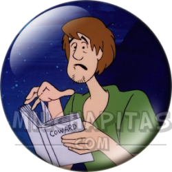 Chapa de Scooby Doo: Shaggy (Leyendo)