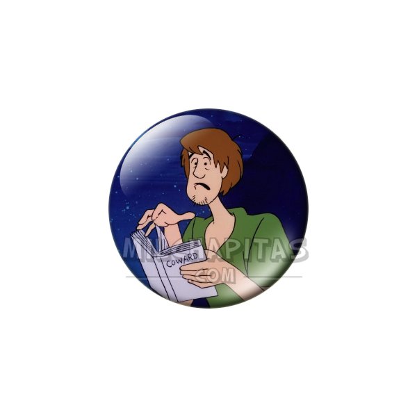 Chapa de Scooby Doo: Shaggy (Leyendo)
