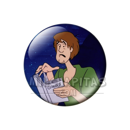 Chapa de Scooby Doo: Shaggy (Leyendo)