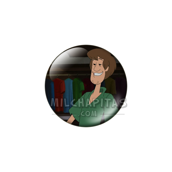 Chapa de Scooby Doo: Shaggy (Riendo)
