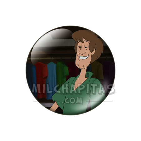 Chapa de Scooby Doo: Shaggy (Riendo)