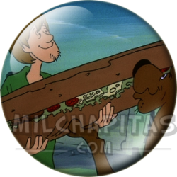 Chapa de Scooby Doo: Shaggy y Scooby-Doo (Con el Bocadillo Gigante)