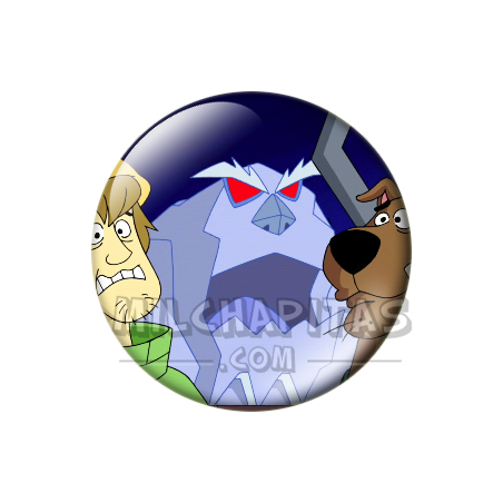 Chapa de Scooby Doo: Shaggy y Scooby-Doo (Con el Monstruo)
