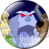 Chapa de Scooby Doo: Shaggy y Scooby-Doo (Con el Monstruo)