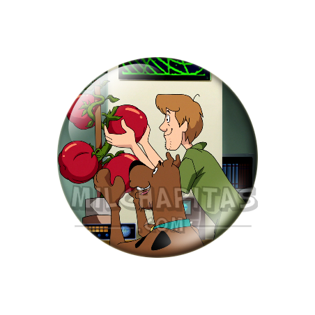 Chapa de Scooby Doo: Shaggy y Scooby-Doo (Con los Tomates)