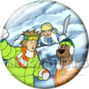 Chapa de Scooby Doo: Shaggy y Scooby-Doo (En la Nieve)