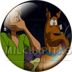 Chapa de Scooby Doo: Shaggy y Scooby-Doo (Escondidos)