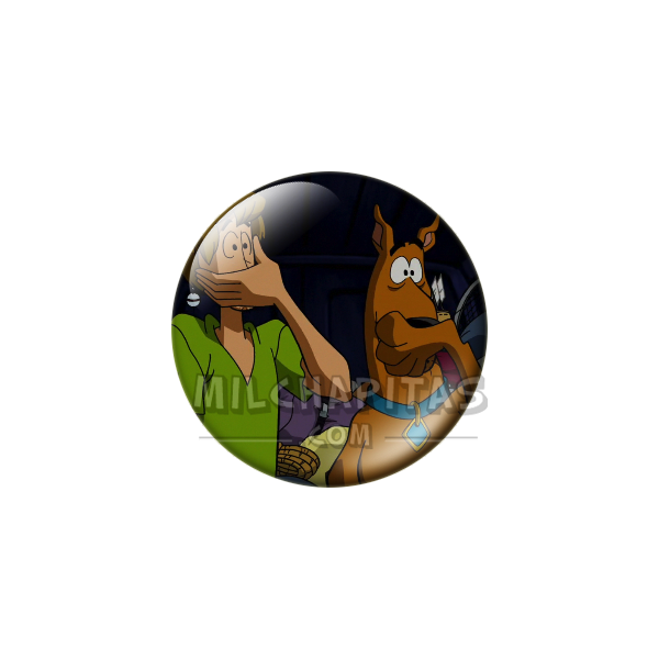 Chapa de Scooby Doo: Shaggy y Scooby-Doo (Escondidos)