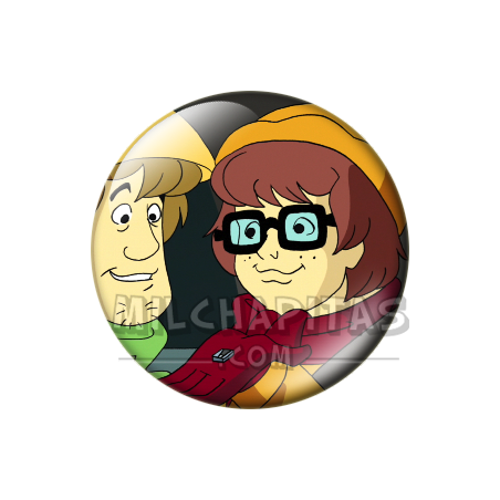 Chapa de Scooby Doo: Shaggy y Velma