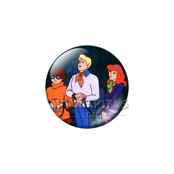 Chapa de Scooby Doo: Velma, Fred y Daphne