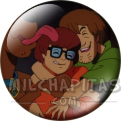 Chapa de Scooby Doo: Velma, Shaggy y Scooby-Doo (Abrazados)