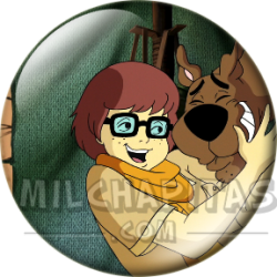 Chapa de Scooby Doo: Velma (Abrazando a Scooby-Doo)