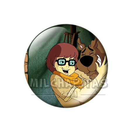 Chapa de Scooby Doo: Velma (Abrazando a Scooby-Doo)