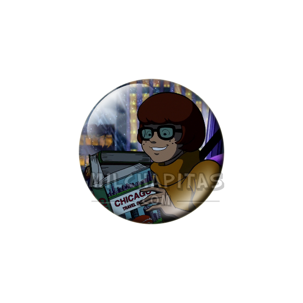 Chapa de Scooby Doo: Velma (Leyendo)