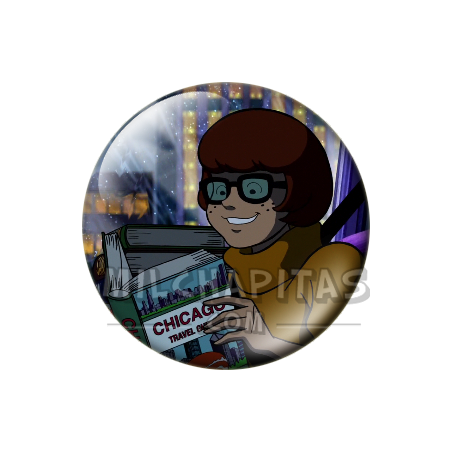 Chapa de Scooby Doo: Velma (Leyendo)
