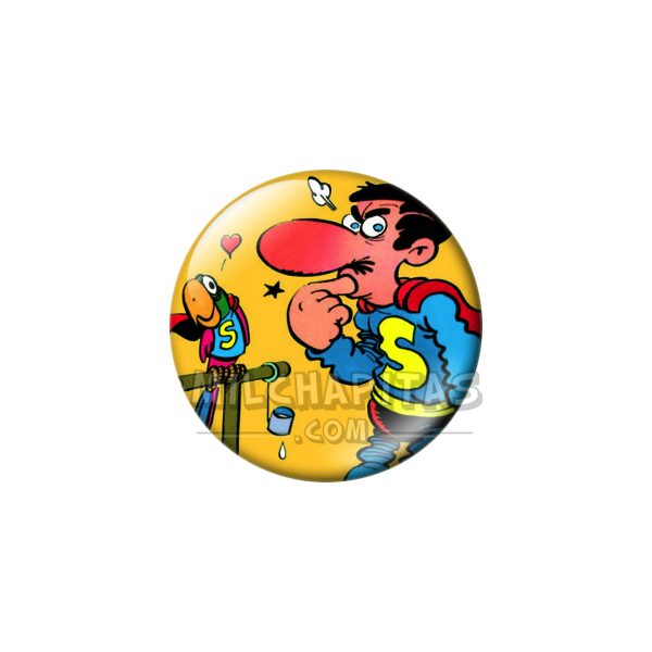 Chapa de Superlópez: Superlópez (Con el Loro)