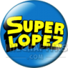 Chapa de Superlópez: Logo Superlópez (Fondo Azul)