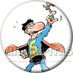 Chapa de Superlópez: Superlópez (Señalando Arriba)
