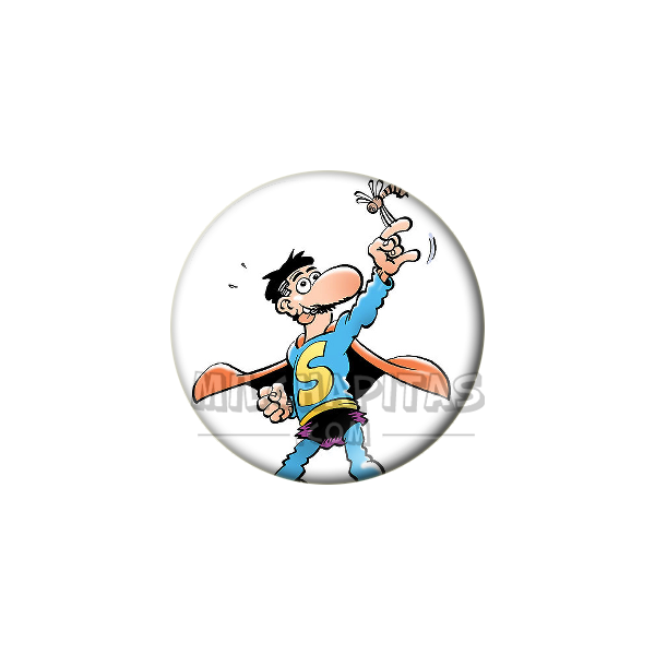 Chapa de Superlópez: Superlópez (Señalando Arriba)