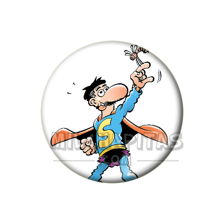 Chapa de Superlópez: Superlópez (Señalando Arriba)