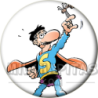 Chapa de Superlópez: Superlópez (Señalando Arriba)