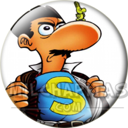 Chapa de Superlópez: Superlópez (Abriéndose la Camisa)